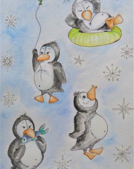 4 pingüinos